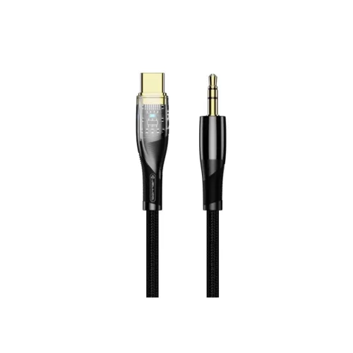 JELLICO B21 USB-C - JACK 3.5MM 1.2M kábel Fekete