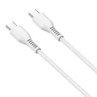 JELLICO KDS-30 USB-C - USB-C PD 60W 1M Fehér kábel