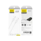 Dudao L4C USB-C / USB-C kábel 30W 1.2m - fehér