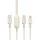Dudao L7SF 2 az 1-ben kábel USB-C - USB-C / Lightning 100W 1.2m - bézs