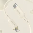 Dudao L7SF 2 az 1-ben kábel USB-C - USB-C / Lightning 100W 1.2m - bézs
