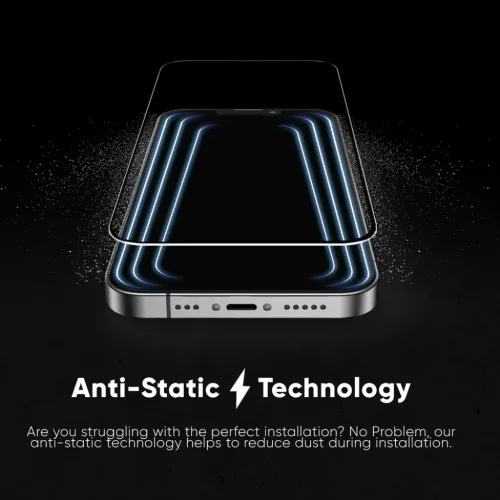 iPhone 17 Air Fekete ANANK 3D Invisible 5X Erősített Edge to Edge üvegfólia