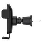 Wozinsky WEDZ-3Y8S autós telefontartó 15W-os vezeték nélküli töltővel, légkiömlőre rögzíthető - fekete tok qi