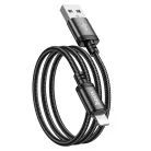 USB A - Lightning Hoco 2,4A 1 m X89 fekete kábel