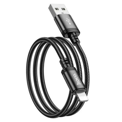 USB A - Lightning Hoco 2,4A 1 m X89 fekete kábel