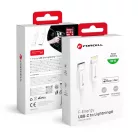 FORCELL F-ENERGY C901 kábel Type C - Lightning MFi PD 3A 30W 1 m fehér