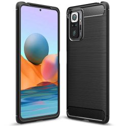   Armored szénszál mintájú TPU tok XIAOMI REDMI NOTE 10 fekete