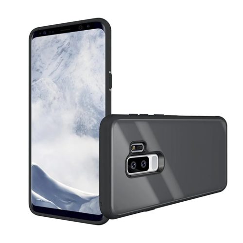 9H üveg hátlapú tok Samsung S9 Plus szürke