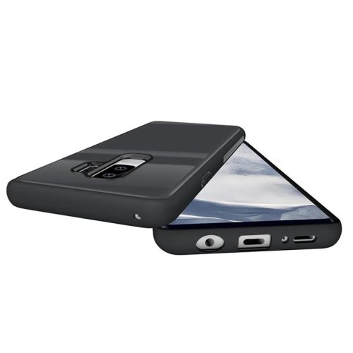 9H üveg hátlapú tok Samsung S9 Plus szürke
