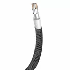 Baseus Yiven Nylon harisnyázott USB/ Lightning kábel 2A 1.2m fekete (CALYW-01)