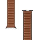 Apple Watch 1/2/3/4/5/6/7/8/SE 38/40/41 mm Tactical 723 Loop Leather bőr óraszíj fekete