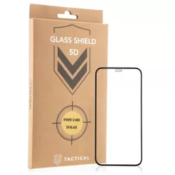   Tactical Shield 5D kijelzővédő üvegfólia iPhone 12 Mini fekete