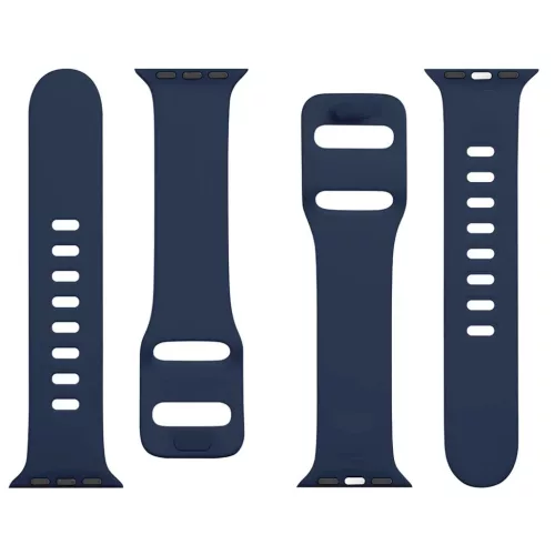 Tactical 790 Szilikon óraszíj csattal Apple Watch 3/4/5/6/7/8/SE 38/40/41 mm éjkék