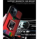 iPhone 13 Pro Max Ring Armor tok kameralencse védővel, kihajtható támasszal, kártyatartóval fekete (ip-13-pro-max-ring-armor-black)