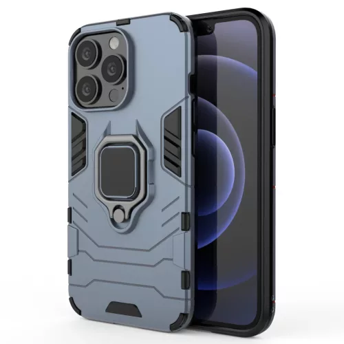 iPhone 13 Pro Max Ring Armor tok kihajtható támasszal kék