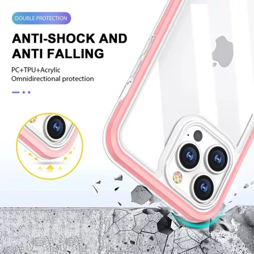 iPhone 13 Pro Max Acrylic hybrid tok pink