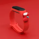 Strap Xmas karácsonyi óraszíj Xiaomi Mi Band 4 / Mi Band 3 piros zokni