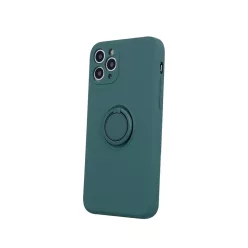   iPhone 13 Pro Max Szilikon tok hátlapi gyűrűvel forest green