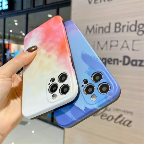 iPhone 13 Pro Max TPU tok színes mintával Alphajack (C1) lila rózsaszín