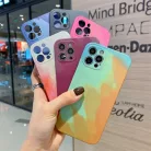 iPhone 13 Pro Max TPU tok színes mintával Alphajack (C2) narancs-fehér