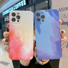 iPhone 13 Pro Max TPU tok színes mintával Alphajack (C2) narancs-fehér