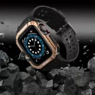 Apple Watch 4/5/6/7/8/SE (42/44/45mm) Armored Óraszíj és Tok Fekete / Bronz