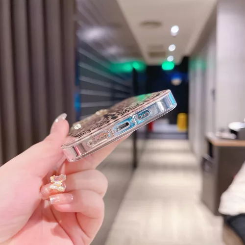 iPhone 13 Pro Max TPU szilikon tok párducmintás barna Alphajack