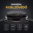 Apple Watch 4/5/6/SE (40mm) 1db Prémum kijelzővédő üvegfólia fekete kerettel Alphajack