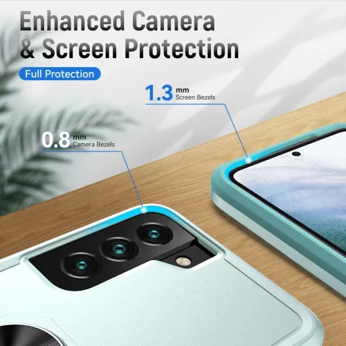 iPhone 13 Pro Max ütésálló fekete tok, kihajtható mágnesezhető támasszal (TPU+PC Shockproof) Alphajack