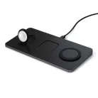 Satechi Trio vezeték nélküli töltőpad, töltőállomás fekete (Apple Watch, Airpods, iPhone) (ST-X3TWCPM)