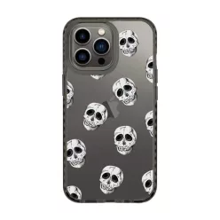   iPhone 13 Pro Max átlátszó TPU tok Skull mintával Alphajack