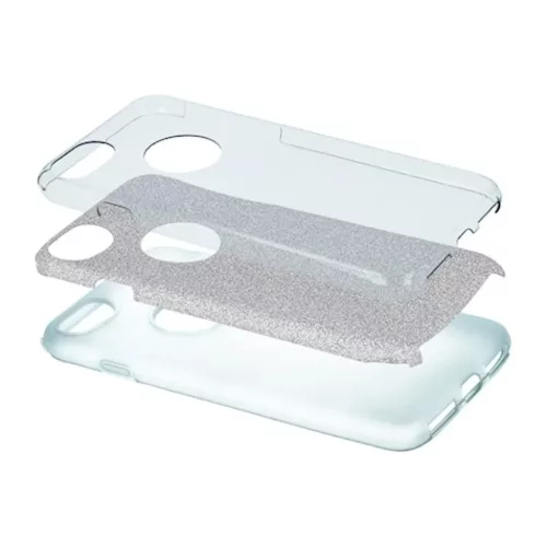 Xiaomi 12 5G/12X 5G Glitter 3in1 tok ezüst