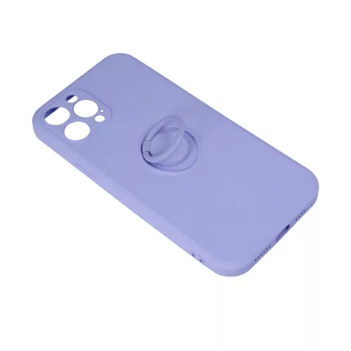Xiaomi 12 5G/12X 5G Szilikon tok hátlapi gyűrűvel lila