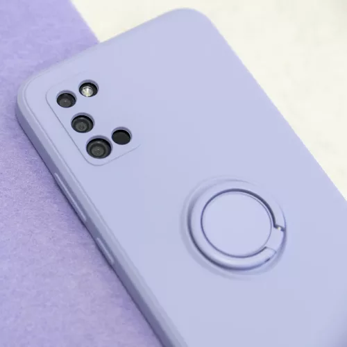 Xiaomi 12 5G/12X 5G Szilikon tok hátlapi gyűrűvel lila