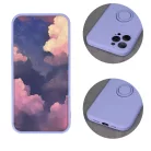 Xiaomi 12 5G/12X 5G Szilikon tok hátlapi gyűrűvel lila