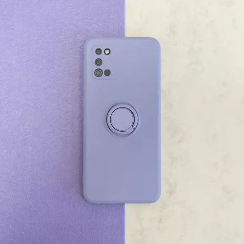 Xiaomi 12 5G/12X 5G Szilikon tok hátlapi gyűrűvel lila