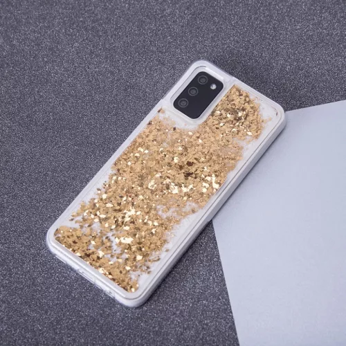 Xiaomi 12 5G/12X 5G Liquid Sparkle folyékony flitteres tok arany