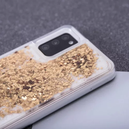 Xiaomi 12 5G/12X 5G Liquid Sparkle folyékony flitteres tok arany