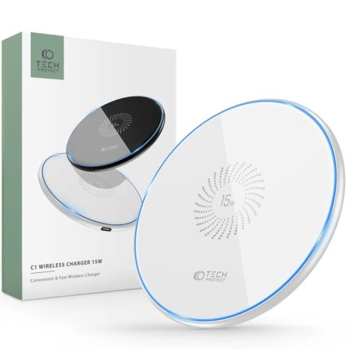 Tech-Protect QI15W-C1 vezeték nélküli töltő 15W fehér