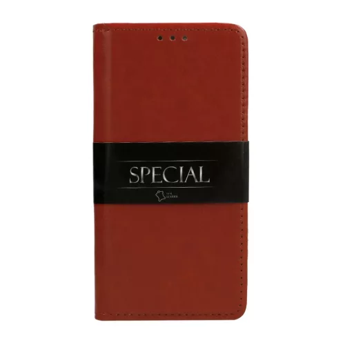 iPhone 14 Pro Max Book Special bőr fliptok barna