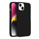 iPhone 14 Plus Card Case Szilikon tok hátlapi kártyatartóval fekete