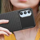 Samsung Galaxy A54 5G Thunder fokozott védelmet biztosító flexibilis TPU tok kék