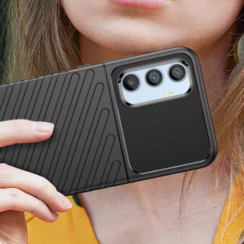 Samsung Galaxy A54 5G Thunder fokozott védelmet biztosító flexibilis TPU tok kék