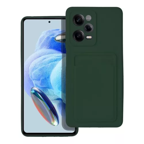 Xiaomi Redmi Note 12 Pro 5G Card Case Szilikon tok hátlapi kártyatartóval zöld