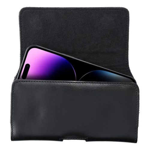 Royal bőr univerzális övtok XL méret - iPhone 13 Pro Max/14 Pro Max/ Samsung S21 Plus/S20 FE/A50/A51 5G/ Huawei P30 Pro/P40 Pro