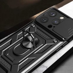 iPhone 15 Pro Max Hybrid Armor Camshield tok rózsaszín