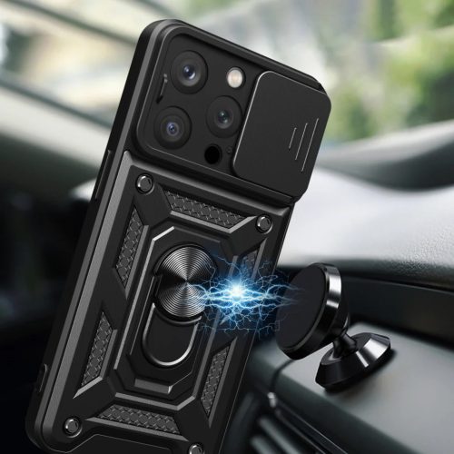 iPhone 15 Pro Max Hybrid Armor Camshield tok rózsaszín