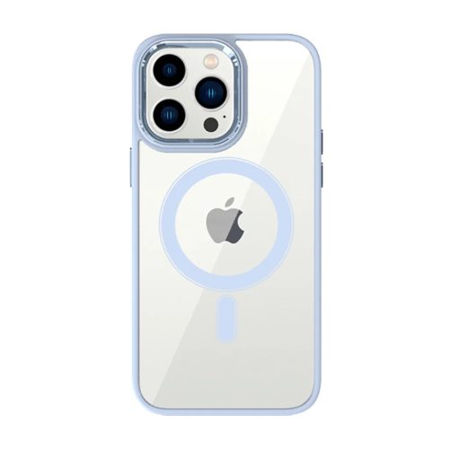 Tel Protect Mágneses Átlátszó Tok iPhone 15 Pro Max Light Blue