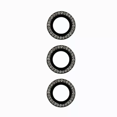 Edzett üveg HARD DIAMOND kamera (LENCSE) Samsung Galaxy S24 Plus fekete (3 darab lencse) üvegfólia