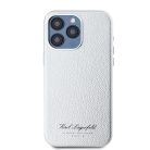 iPhone 15 Pro Max Szürke Karl Lagerfeld Grained PU Hotel RSG tok